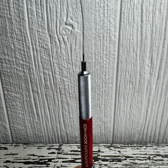 Vintage Koh-I-Noor Rapidomatic 0.3mm Red MECHANICAL DRAFTING PENCIL #5633 Sketch - Picture 2 of 8
